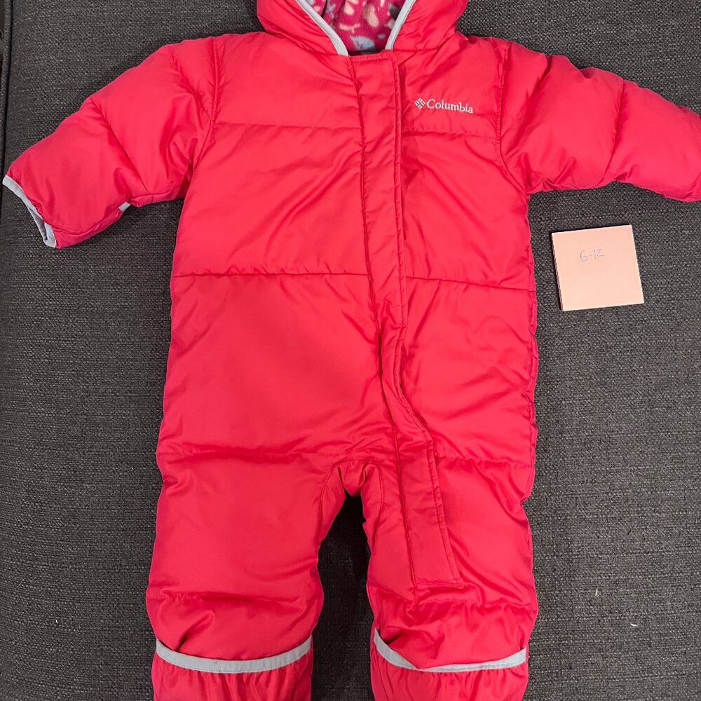 Baby Pink Columbia Bunting Suit (6-12 Months)